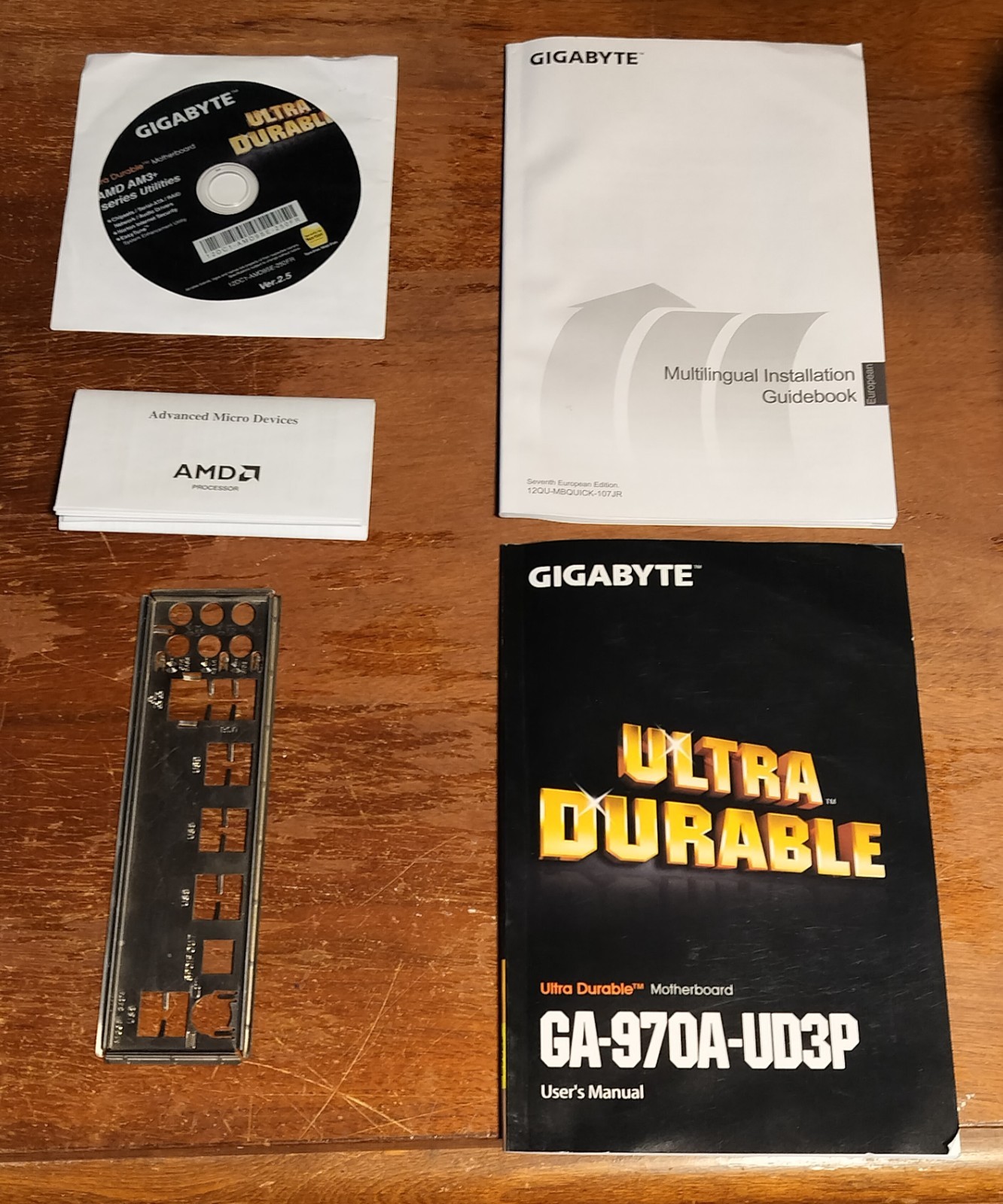 GIGABYTE GA-970A-UD3P MOTHERBOARD COMBO AMD FX CPU 16GB RIPJAWS RAM WORKS GREAT!