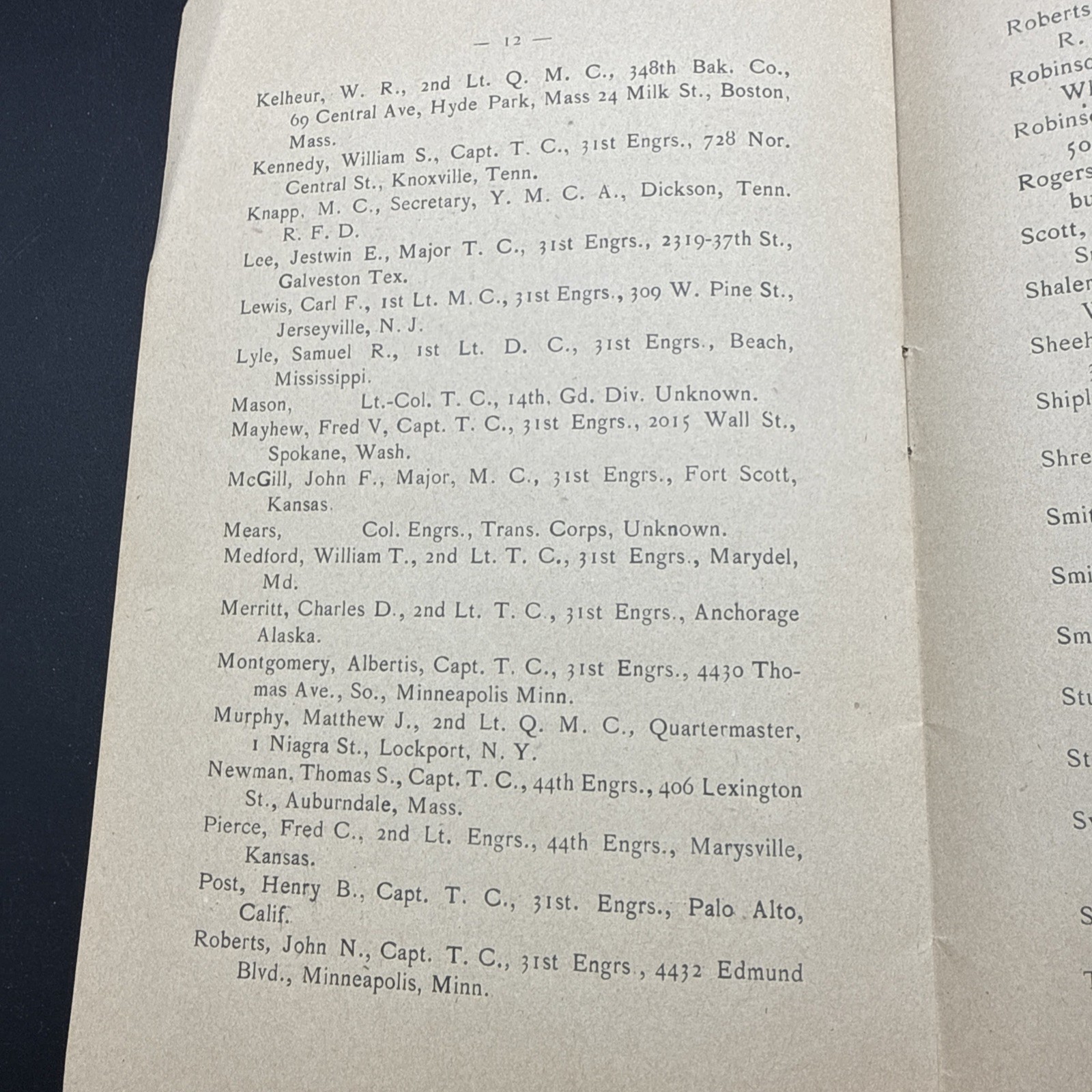 WWI Military Club Villebernier History By Laws 1919 Camp Strathcona APO 718 AEF