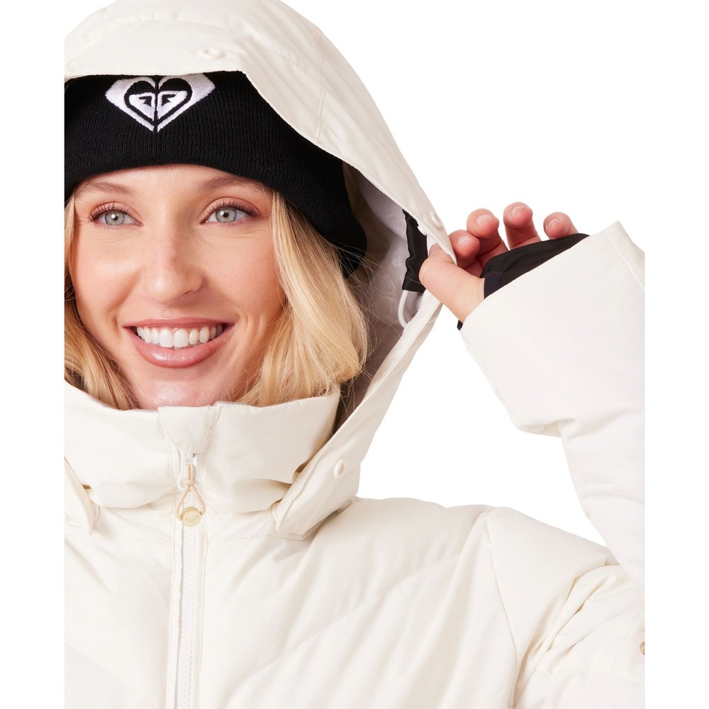 Roxy Snowdrift Women's Winter Jacket, Snow White, Large