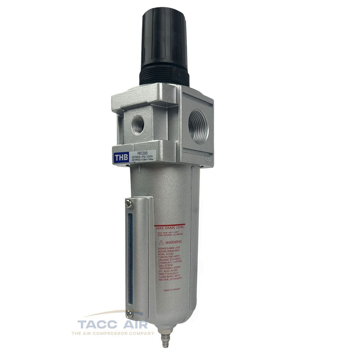 3/4" Compressed Air In Line Compressor Filter & Regulator Combo Piggyback System