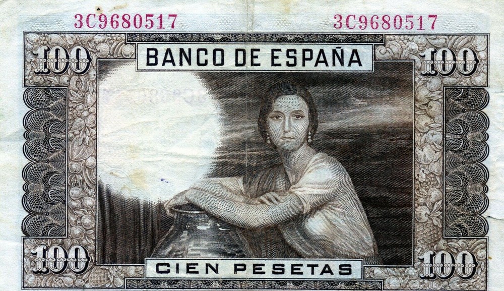 Europe, Spain: 100 Pesetas 1975
