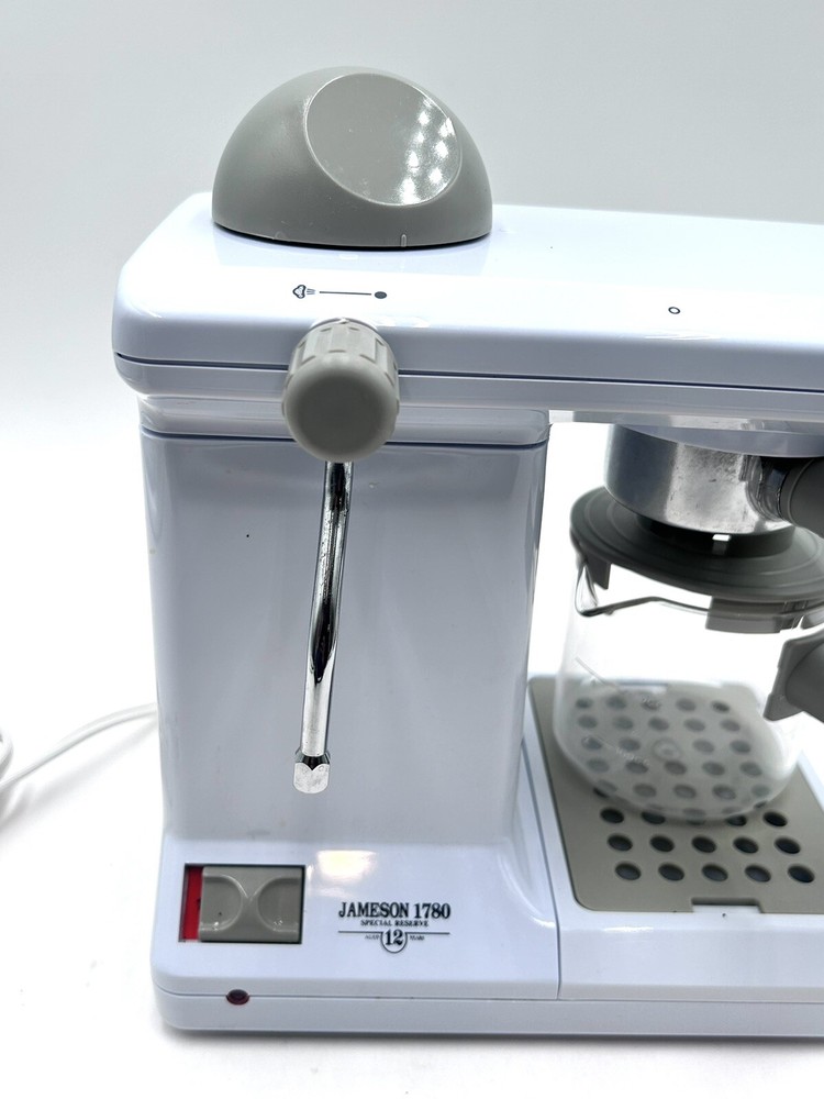 TSK 165 Mini 4 Cup Espresso Cappuccino Maker White Tested WORKS