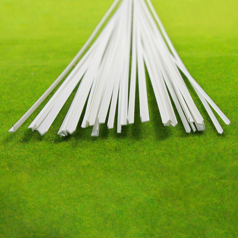 30PCS Styrene ABS Angles L-shaped Architectual 50cm for Model Layout ABS05