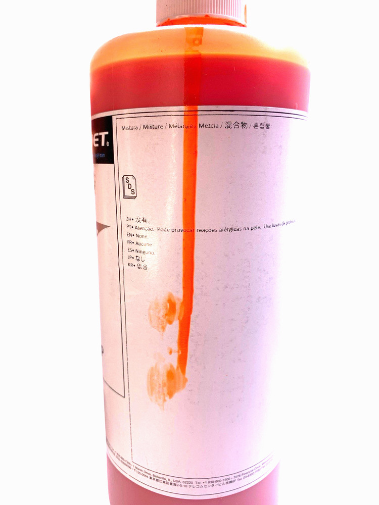 Videojet Coding Ink- For Coding Label Machine- Fluorescent Orange-1 Quart