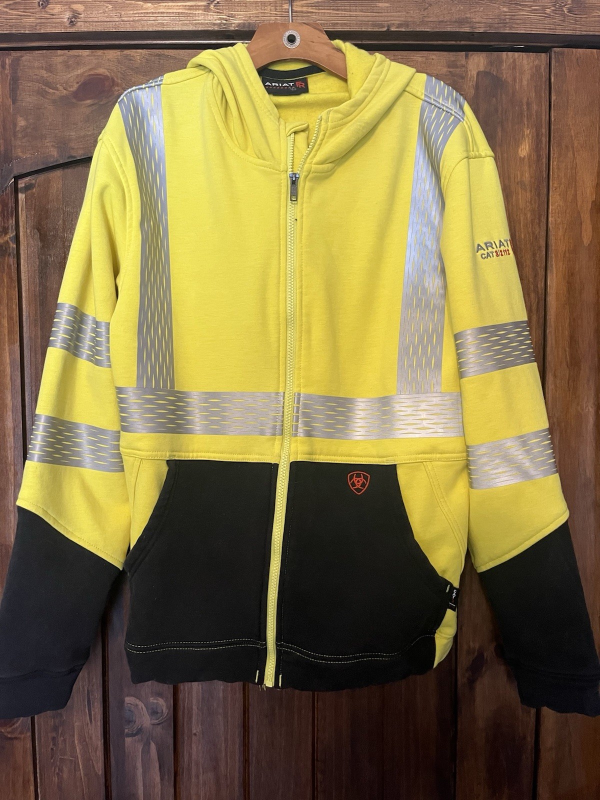 ARIAT 10027912 FR Hi-Vis Full Zip Hoodie,Men's, Medium