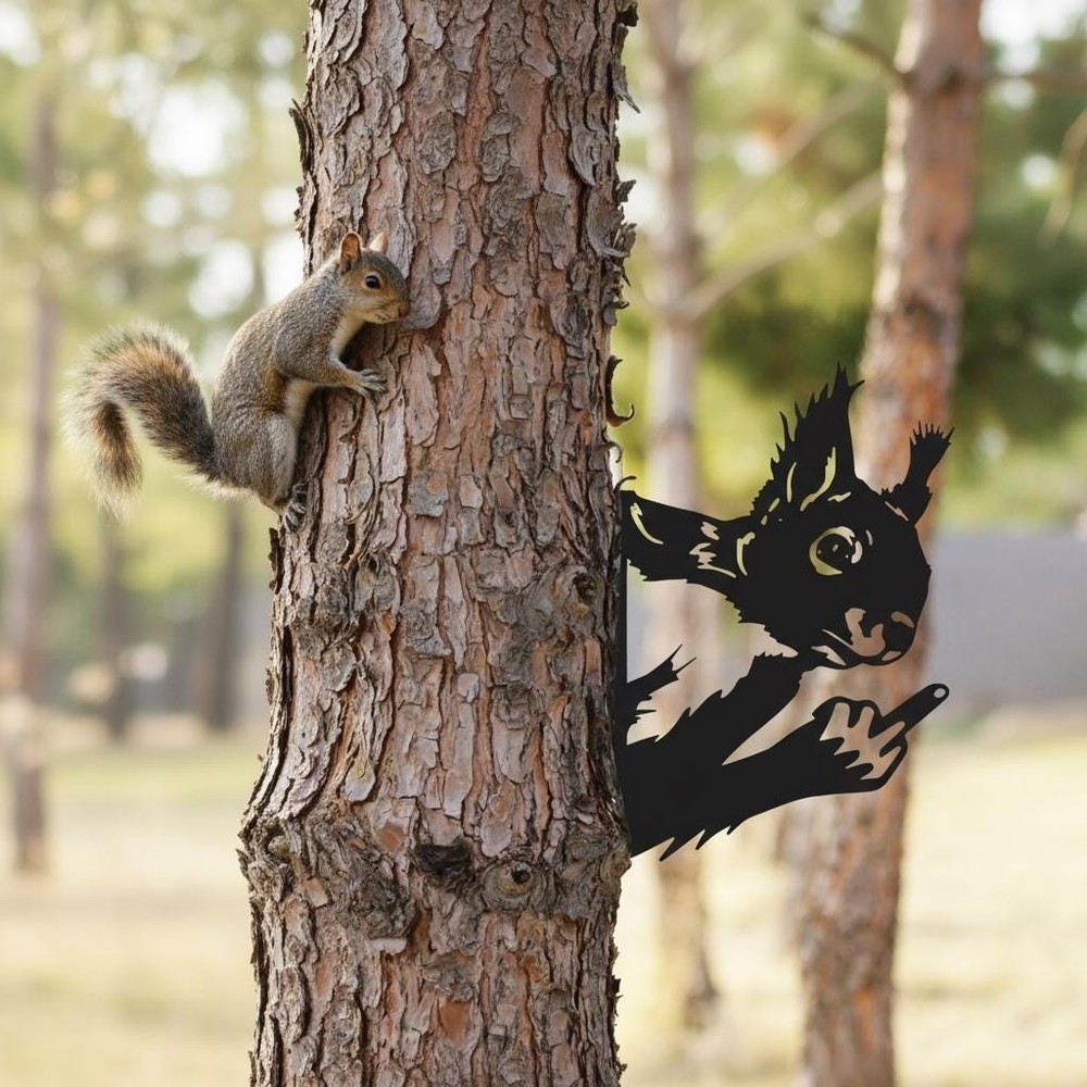 Middle Finger Squirrel,Squirrel Sign,Funny Squirrel Gift,Squirrel Lover Gift