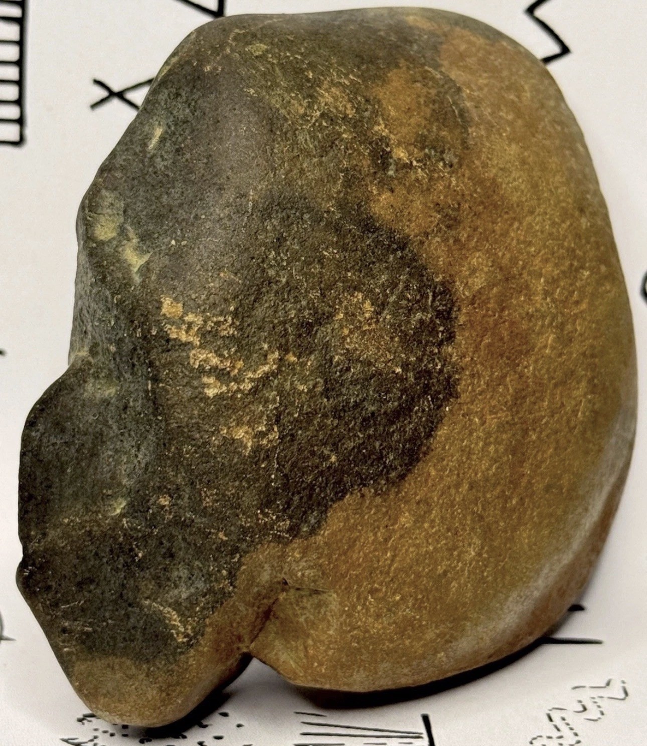 Native American Indian Authentic Artifact Stone Carved Effigy, 1 lb 3 oz • VA