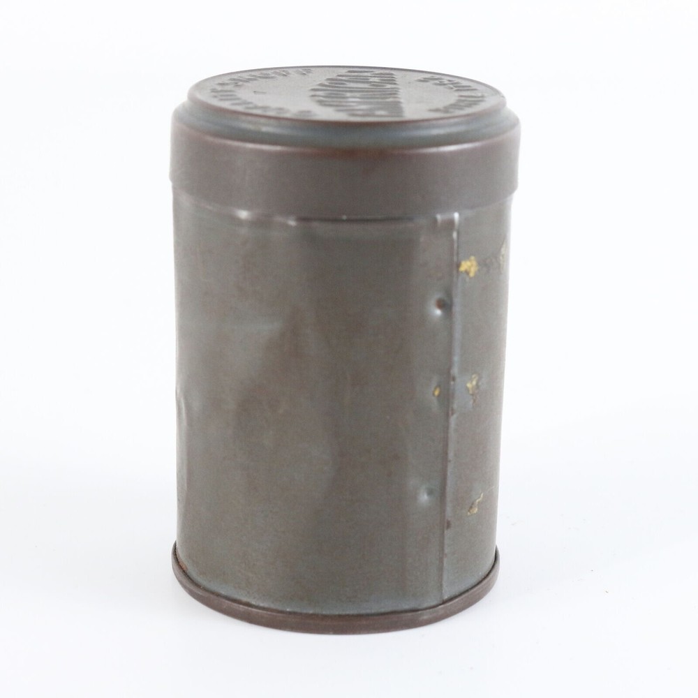 Vintage Quality Snuff American Empty Tin Container 2.5" Since 1782