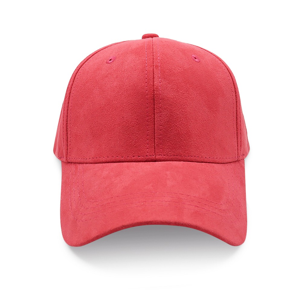 Suede Hat Baseball Cap Classic Adjustable Curved Visor Solid Plain Blank Dad Men