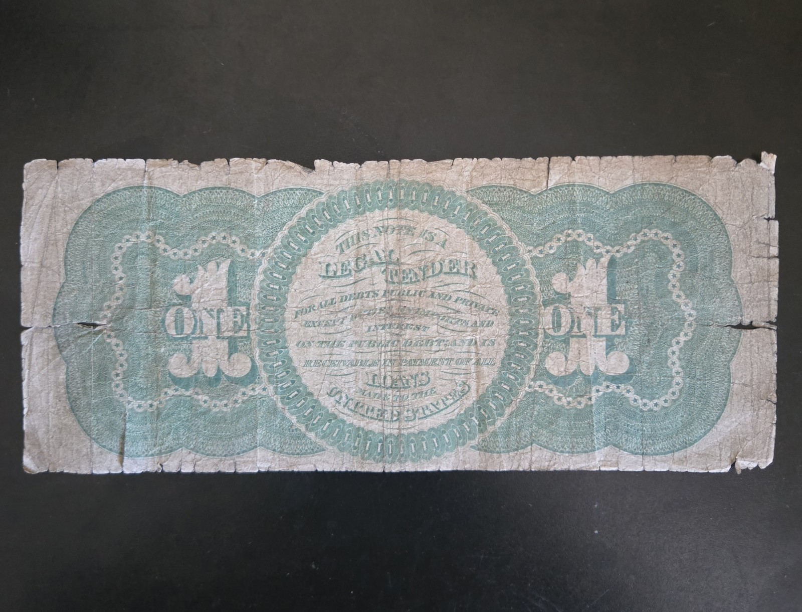 1862 $1 Legal Tender Note