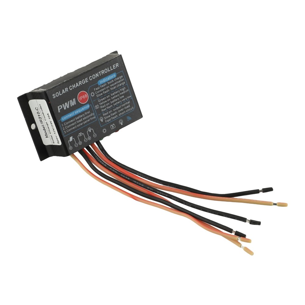Solar Charge Controller 10A IP68 Waterproof for Efficient Energy Management