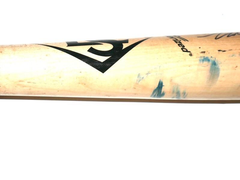 LUKE WADDELL GWINNETT STRIPERS GAME USED LOUISVILLE SLUGGER C271S BAT BRAVES