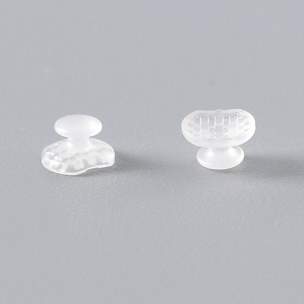 10 Pcs/Bag Orthodontic Dental Rectangular Ceramic Lingual Button Base Transparen