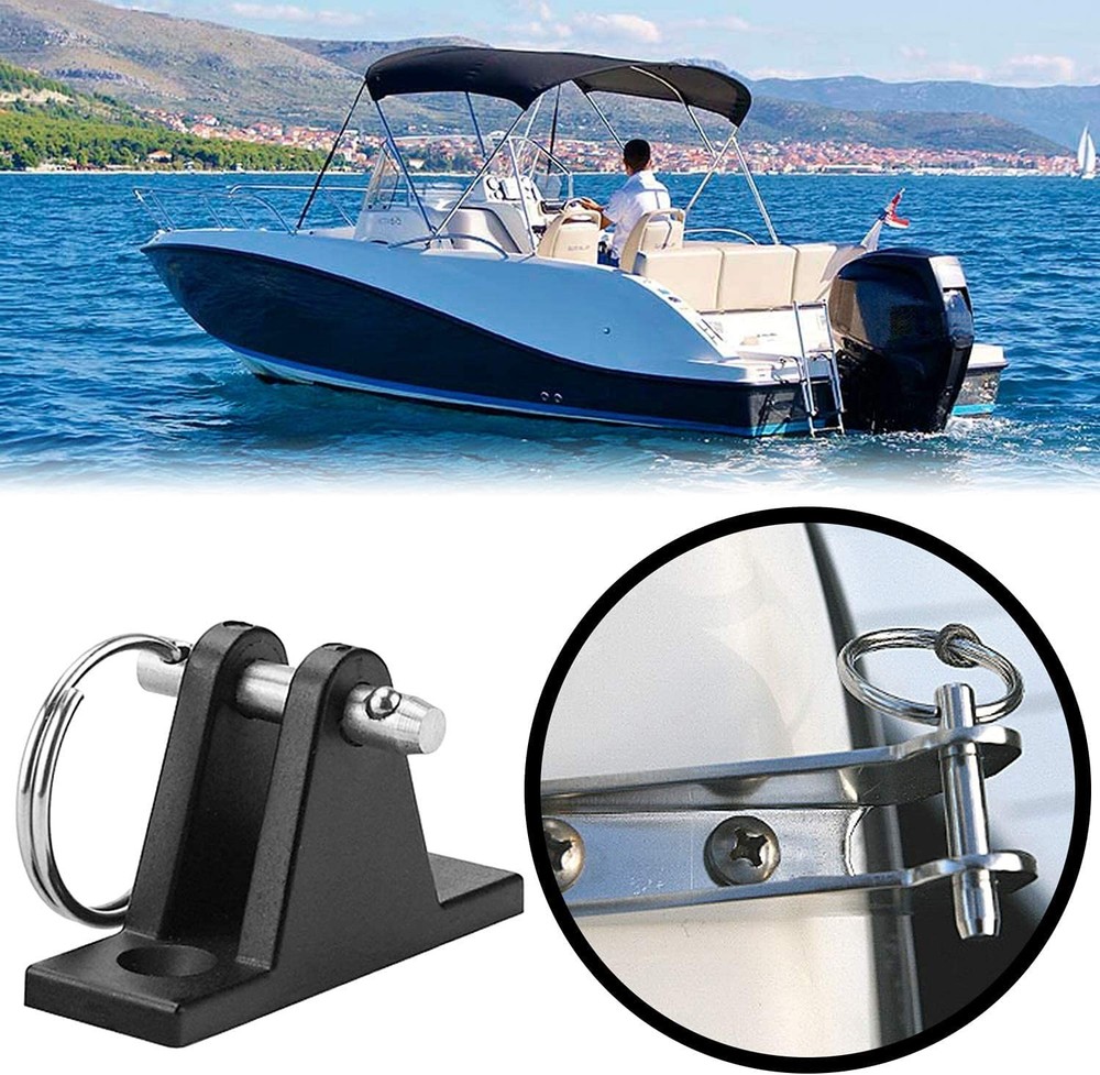 4 Pack Marine Hardware,Simple Insert Quick Release Pin, Diameter 1/4"6.35mm, ...