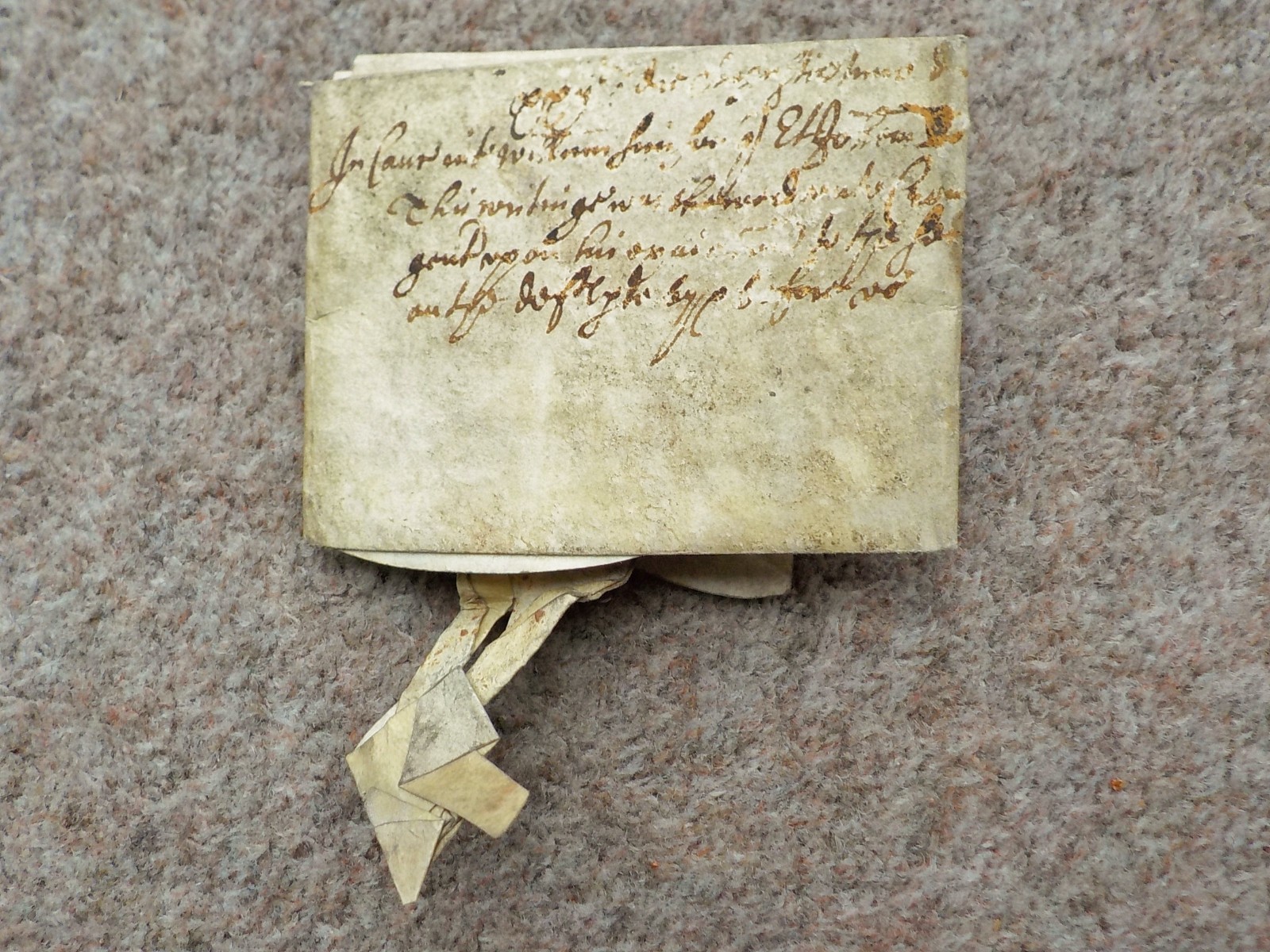 1648 Colmworth Bedfordshire Tideswell Grammar School land Vellum Deed Indenture