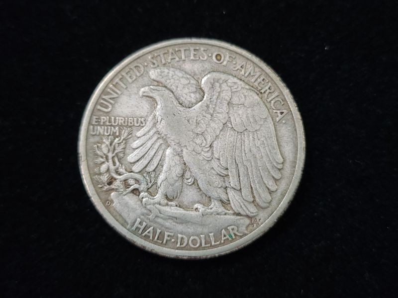 1936-D Walking Liberty Silver Half Dollar Extremely Fine 210310