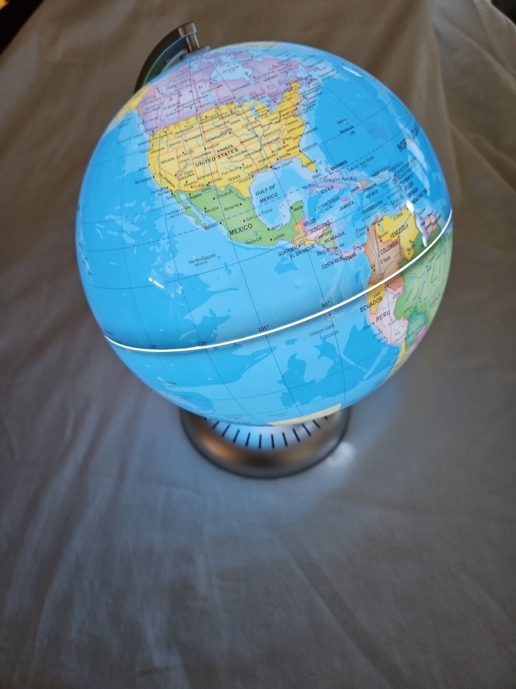 Costway 8" World Globe  Illuminated Education Globe w/ Lighted Map