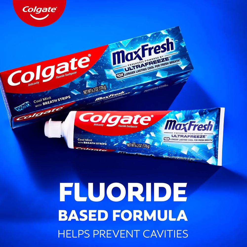 Colgate MaxFresh Toothpaste Cool Mint, 7.3 Oz 5 Pack