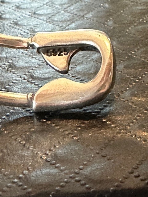 Gorgeous Safety Pin Adjustable Cuff Bracelet | 925 Sterling Silver Stamped