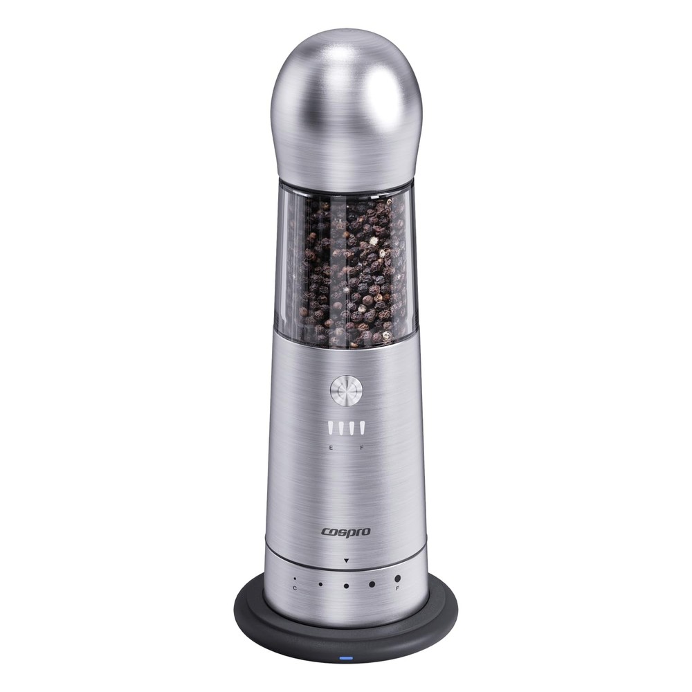 Electric Grinder with Qi-Wireless Charging Base | Kitchen Gift | Rechargeable...