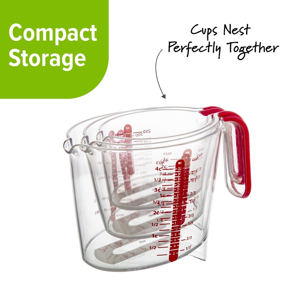 PrepSolutions 3 Piece Liquid Measuring Cup Set,NEW PRODUCT EXPLOSION