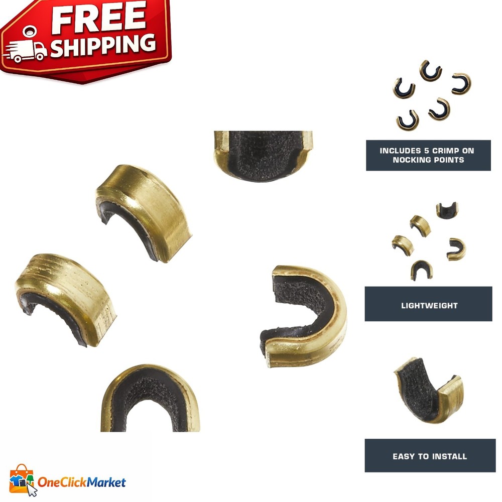 Secure Installation 5-Pack Nock Set for Professional Archery - Perfect Accuracy