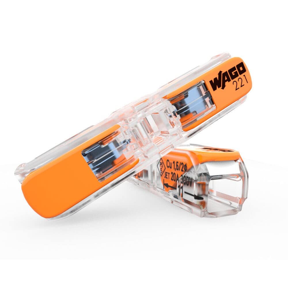 Wire Connector 221-2411 Lever-Nuts Inline Splicing with Transparent