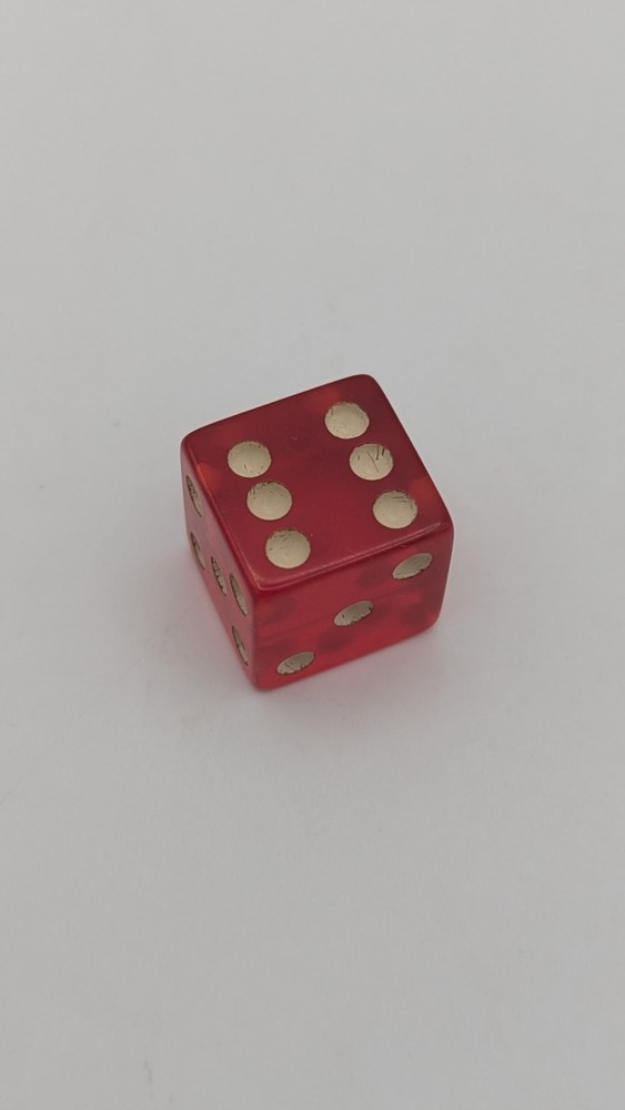 Vintage Cherry Translucent Bakelite Dice