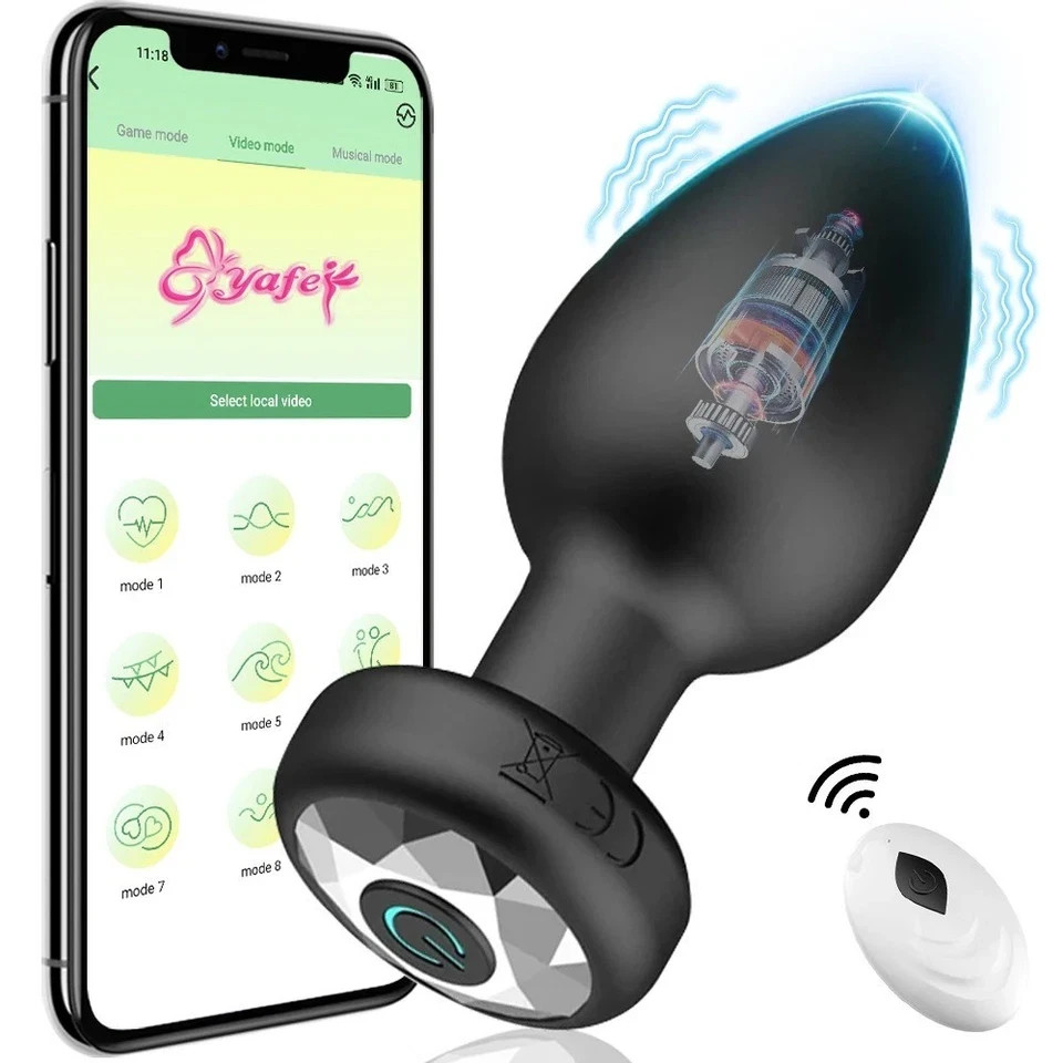 Wireless Silicone Wellness Massager with Remote Control Adjustable Vibration