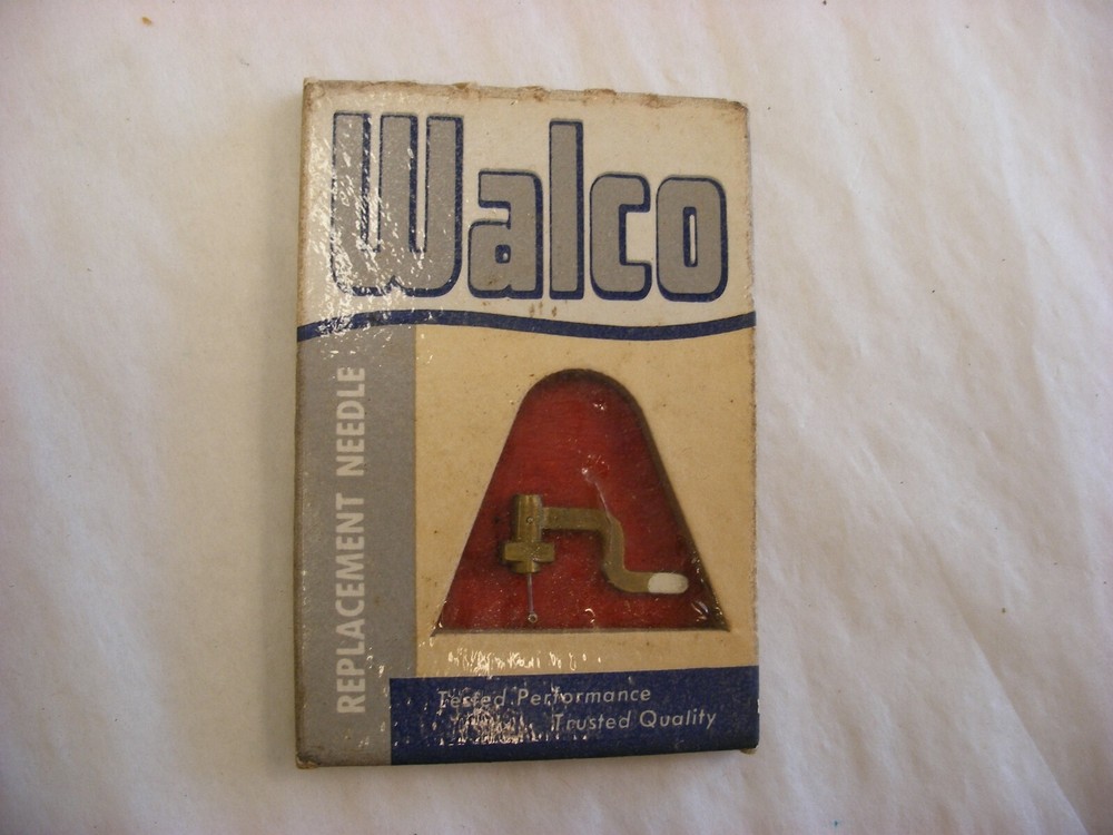 Phonograph Gramophone Needle Tin & Packets - Walco Replacement Needle #2035