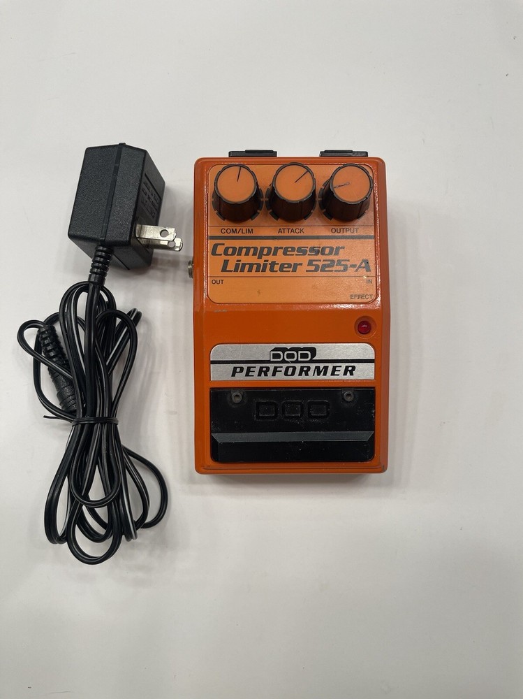 DOD Digitech 525-A Performer Compressor Limiter Guitar Effect Pedal + PSU