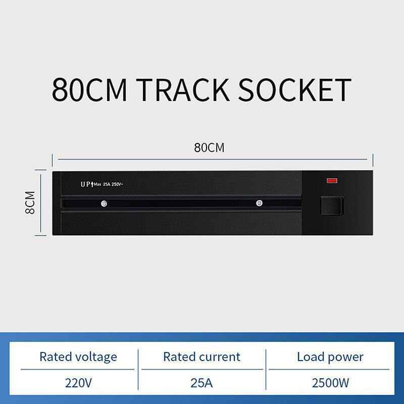 Electrical Outlet Track Socket Kitchen Bedroom Removable Retouch Power Switch