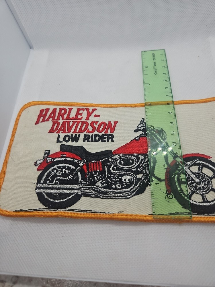 8-1/4 x 4 inch Harley Davidson Low Rider Patch