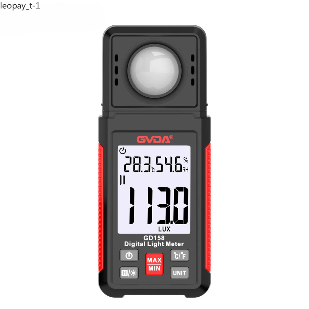 Illuminance Meter Photometer with Ambient Humidity and Temperature Tester