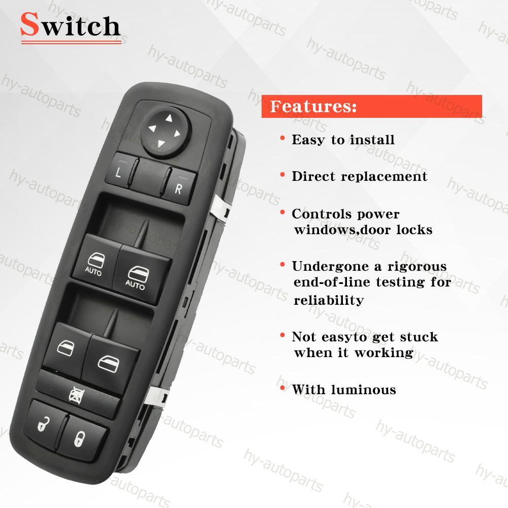 Master Power Window Control Switch Front Left For 2011-2017 Dodge Charger 4-Door
