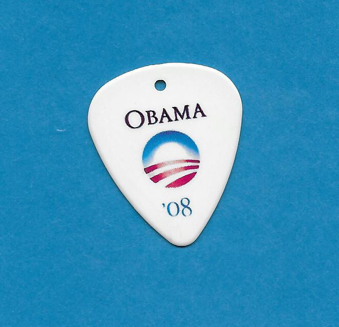 Obama '08 guitar pick medium gauge