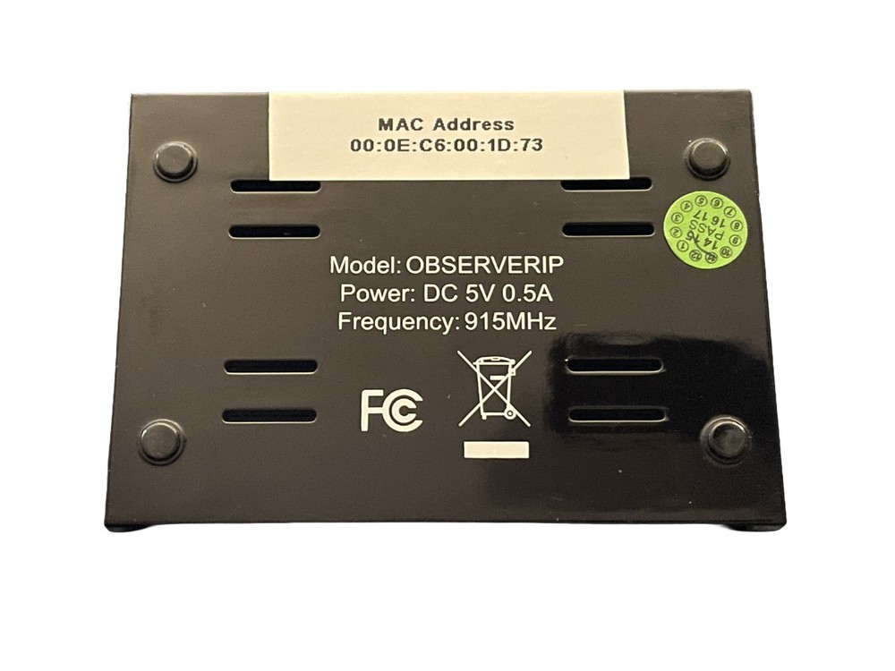 Ambient Weather ObserverIP Module Network Receiver with Power Supply