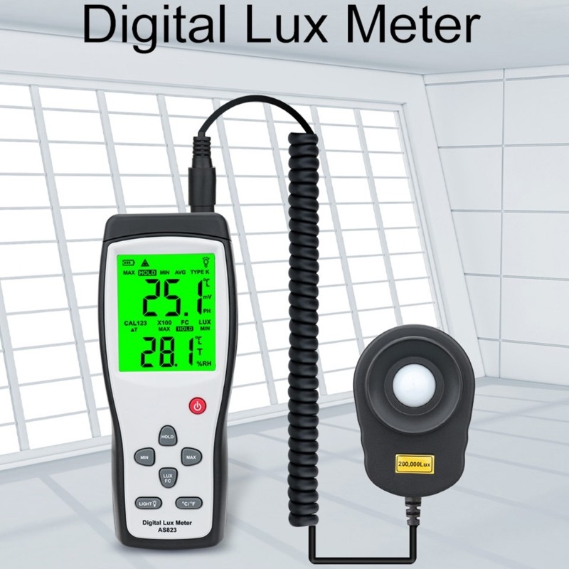 Professional Sensory AS823 Digital Meter High Precise Split Luxometer