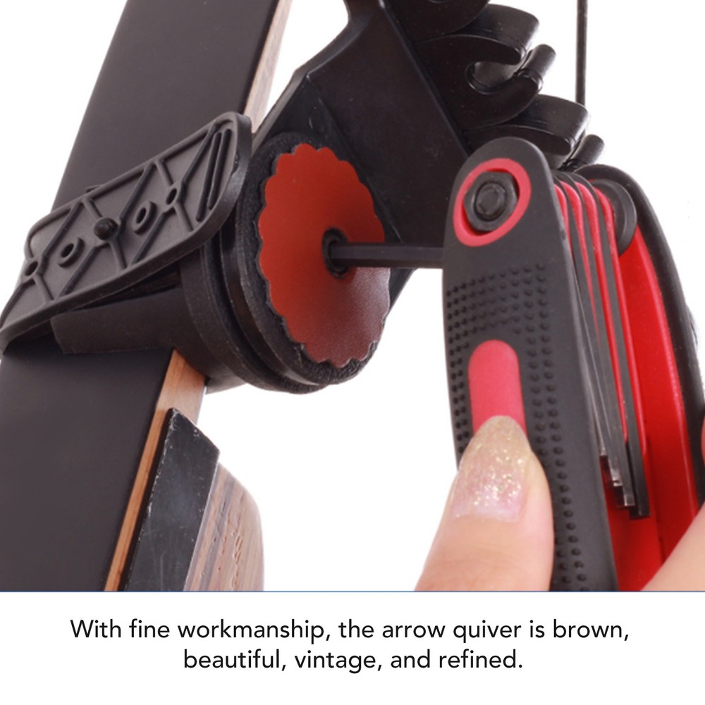 Quiver Quick Release System 4 Arrows Brown Leather Material Quiv NY
