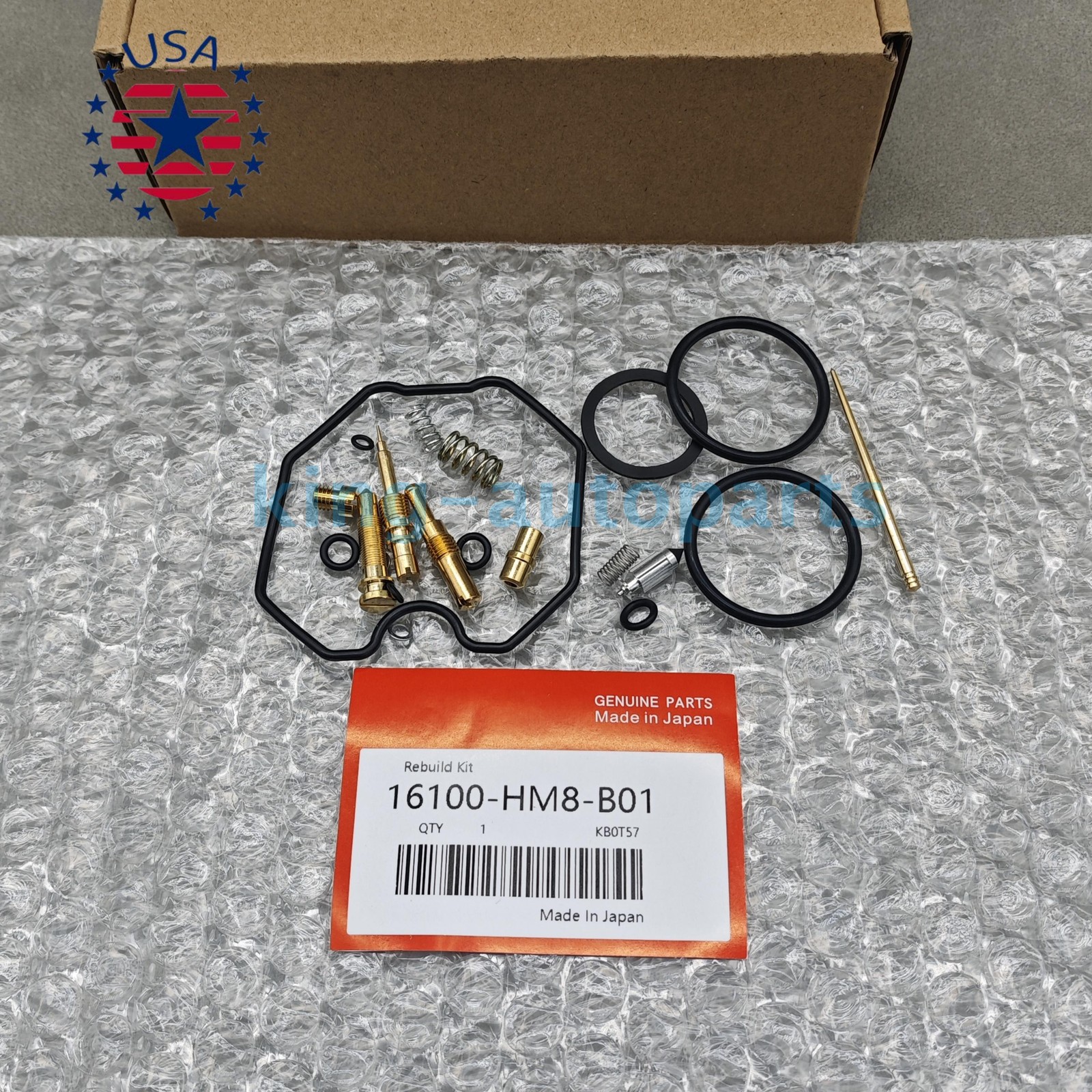 OEM ! New Carburetor Rebuild Kit For Honda Recon 250 TRX250TE TM Sportrax 250