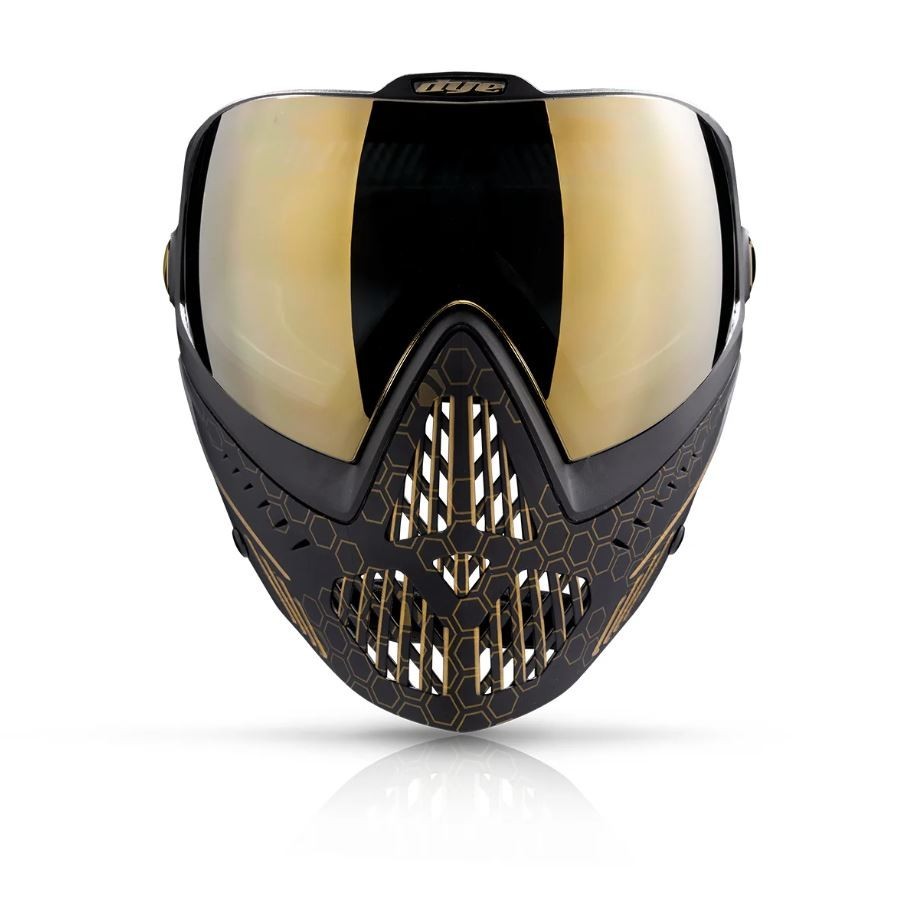 Dye Paintball I5 Protective Gear Goggle System Mask Hypercam Black/Gold