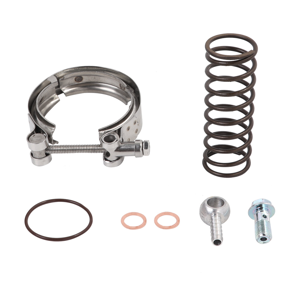 Universal Aluminum 50mm Blow Off Valve Dump Valve BOV with V-band Flange Black