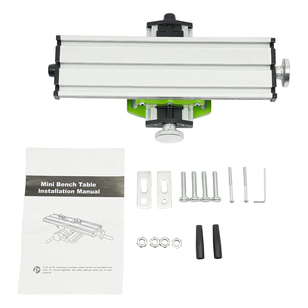 Cross Slide Drill Press Bench Axis Mill Machine Work Table Compound Vise Vice