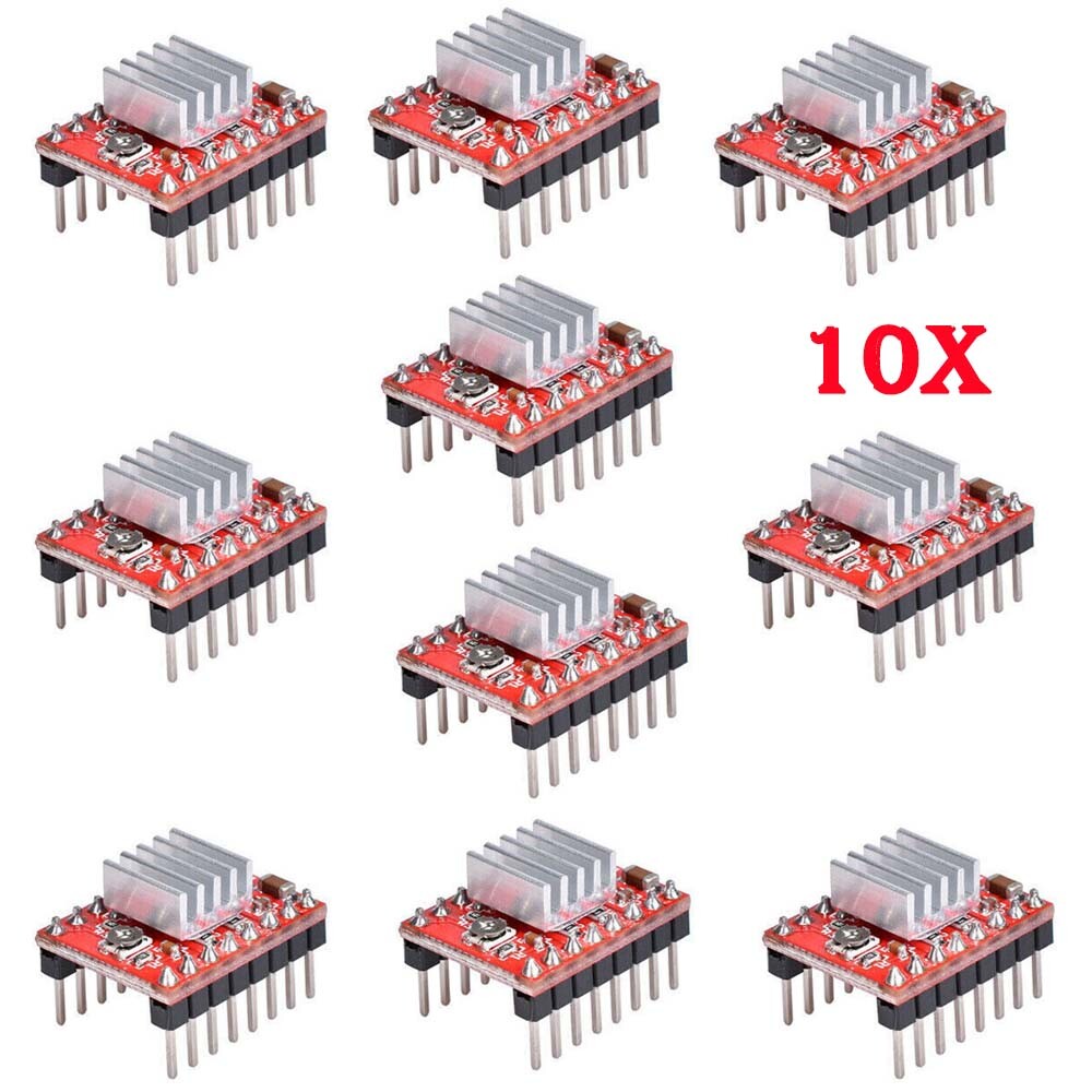 10pcs A4988 Stepper Motor Driver Module for 3D Printer RepRap StepStick Arduino