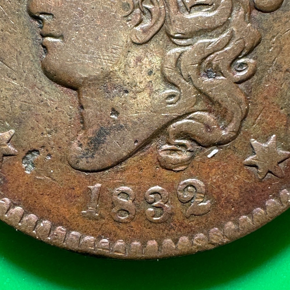 1832 Large Cent LL US LC0105