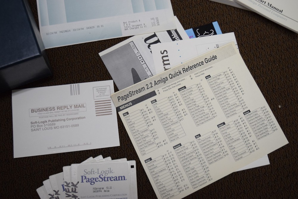 PageStream v2.22 Floppy Disk Software Set In Box for Commodore Amiga