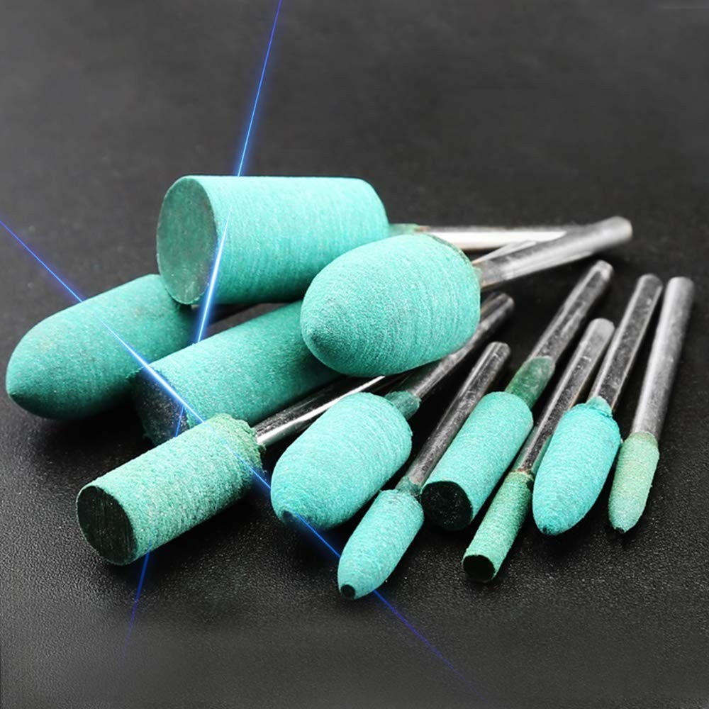 Efficient 100pcs Assorted Rubber Grinding Heads for Smooth Polishing Tasks