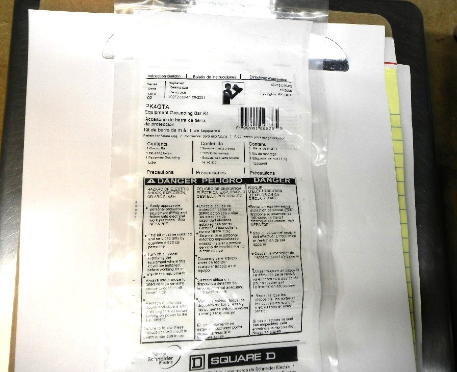 NEW SQUARE D PK4GTA Grounding Bar Kit ,