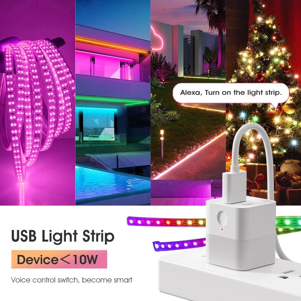 Smart 5-12V DC Outlet Switch with Remote Timer for USB Devices