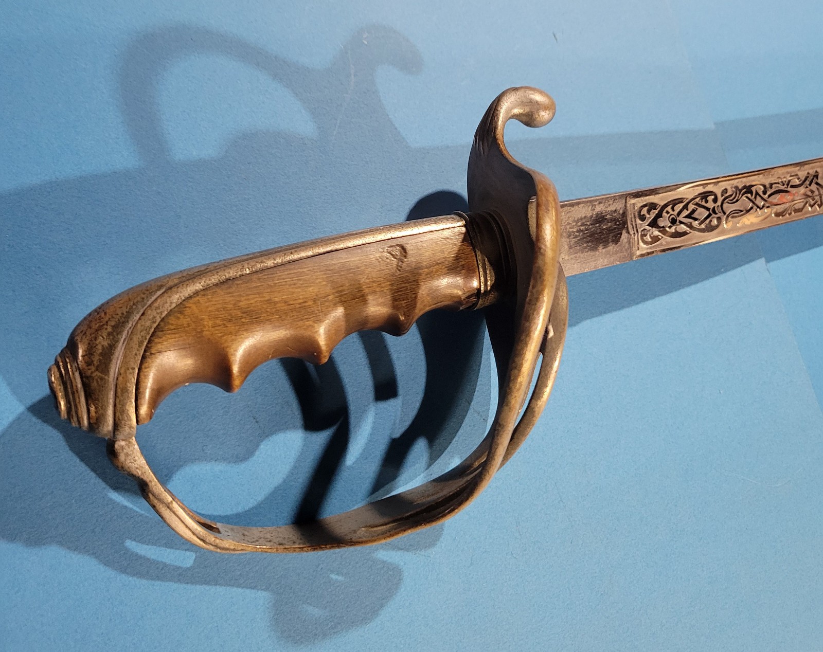 Model 1902 US Army Military Cavalry Sword Sabre Henry V Allien Wood Grip Etched